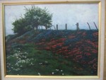 Indian paintbrush and bluebonnet paintings from Texas.